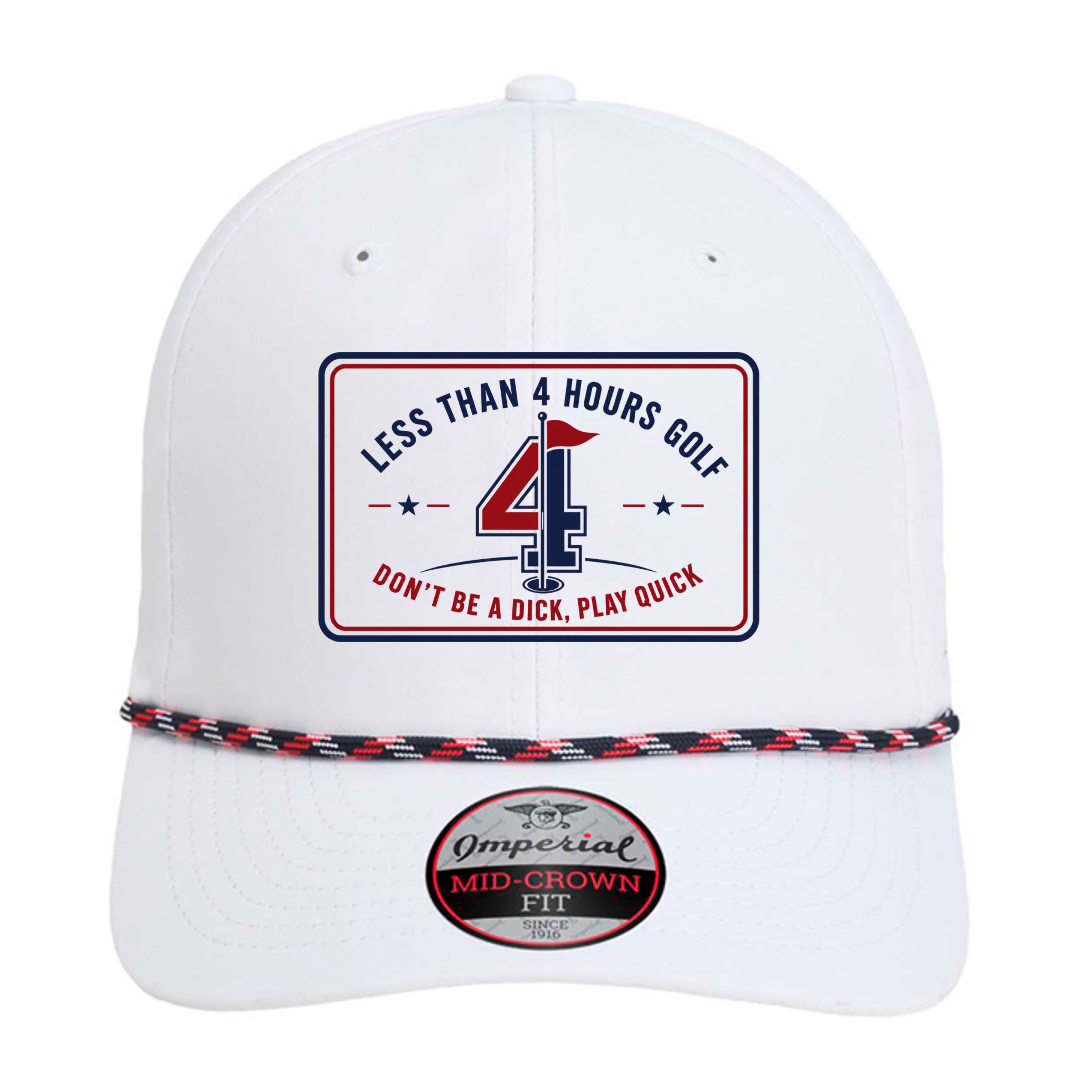 White/ Navy/ White/ Red - 7054 - FRONT