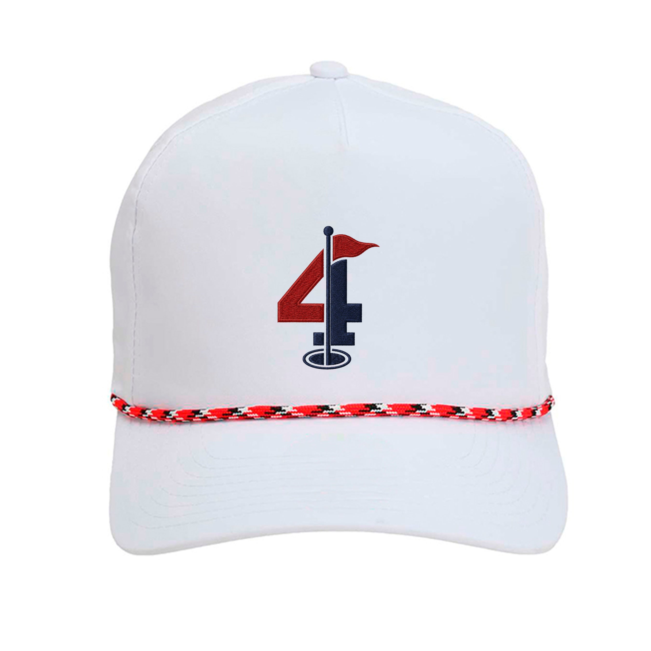 White/ Red-Black - 5054 - FRONT