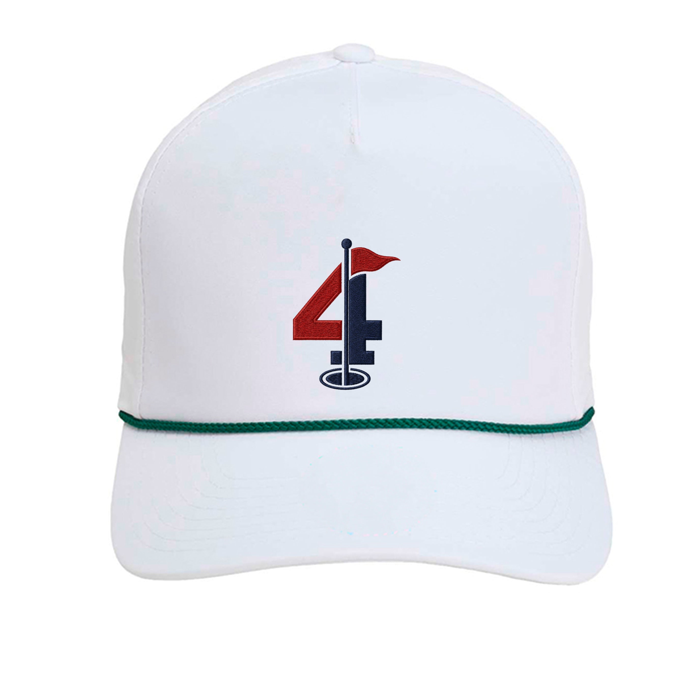 White/ Dark Green - 5054 - FRONT